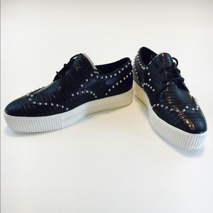 ASH 40 patent leather studded sneaker